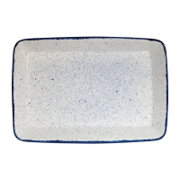Churchill Stonecast Hints Rectangular Baking Dishes Indigo Blue 250 x 380mm DY207