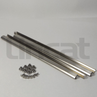 Drawer Slides (Pair) - Stainless Steel 