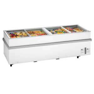 Arcaboa 1100CHV WH Island Site Freezer White 2500mm wide