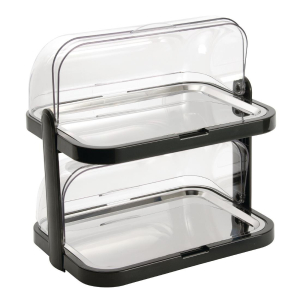 Double Decker Roll Top Cool Display Trays CB794