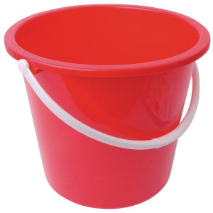 Jantex Round Plastic Bucket Red 10 Litre CD807