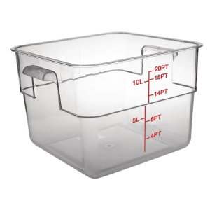 Polycarbonate Square Storage Container 10 Litre CF024