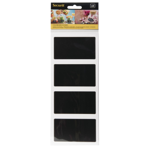 Securit  Adhesive Chalkboard Labels Rectangle CM569