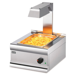 Lincat CS4_G Silverlink 600 Electric Counter-top Chip Scuttle with Overhead Gantry 