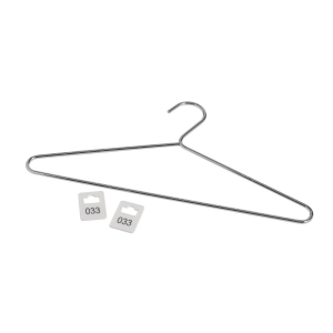 Chrome Plated Steel Hangers with Tags DP918