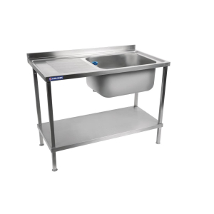 Holmes Fully Assembled Stainless Steel Sink Left Hand Drainer 1200mm DR383