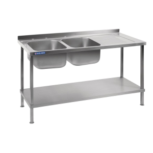 Holmes Fully Assembled Stainless Steel Sink Right Hand Drainer 1800mm DR394