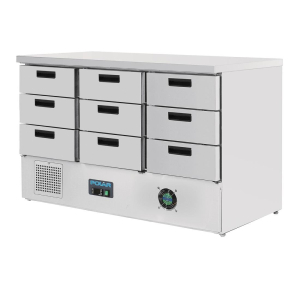 Polar G-Series Refrigerated Counter with 9 Drawers 368Ltr FA441
