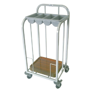 Craven Steel Single Tier Cutlery and Tray Dispense Trolley GG138