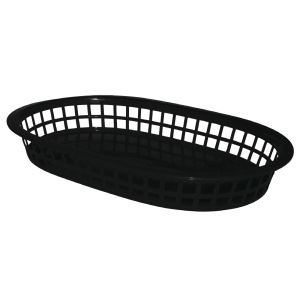 Oval Food Basket Black GH969