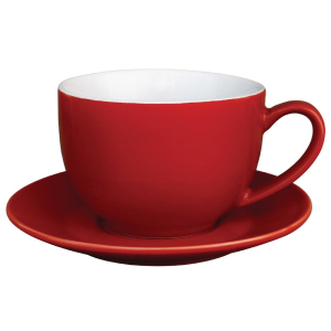 Olympia Cafe Cappuccino Cups Red 340ml 12oz GK076