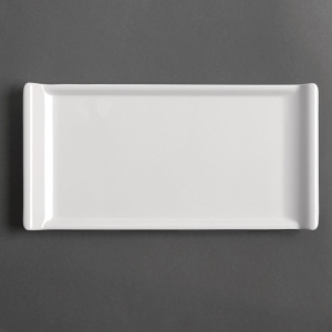 Kristallon Melamine Platter White 300 x 150mm GM282