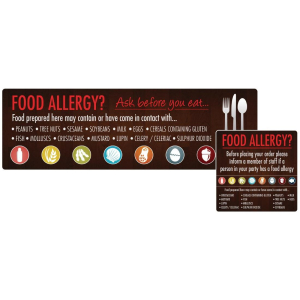 Food Allergen Window and Wall Stickers GM818