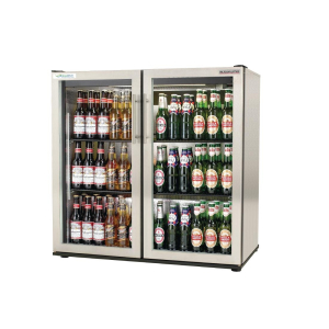 Autonumis EcoChill Double Hinged Door Maxi Back Bar Cooler, Stainless Steel A210106