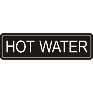 Adhesive Airpot Label - Hot Water K705