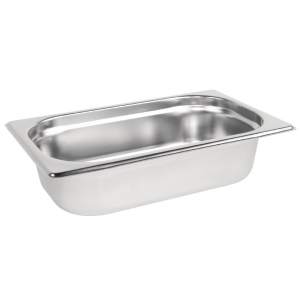 Vogue Stainless Steel 1/4 Gastronorm Pan 65mm K818