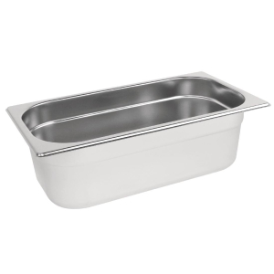 Vogue Stainless Steel 1/3 Gastronorm Pan 100mm K933