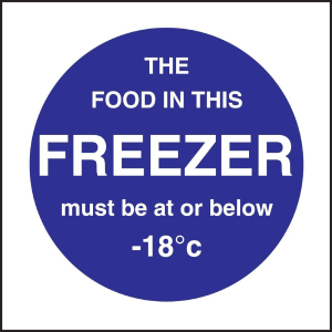 Vogue Food In This Freezer Sign L839