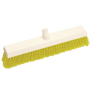 SYR Hygiene Broom Head Stiff Bristle Yellow L875
