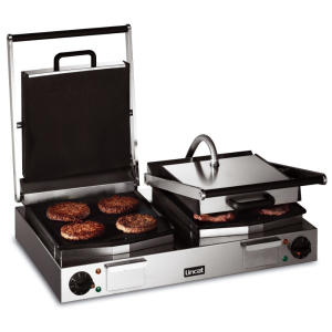 Lincat LCG2 Lynx 400 Electric Counter-top Twin Contact Grill - Smooth Upper & Lower Plates 
