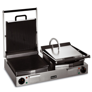 Lincat LRG2 Lynx 400 Electric Counter-top Twin Ribbed Grill - Ribbed Upper & Smooth Lower Plates 