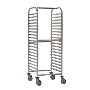 Bourgeat Double Gastronorm Racking Trolley 15 Shelves P061