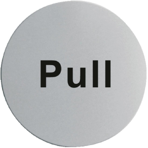 Stainless Steel Door Sign - Pull U064
