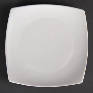Olympia Whiteware Rounded Square Plates 185mm U169