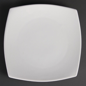 Olympia Whiteware Rounded Square Plates 240mm U170