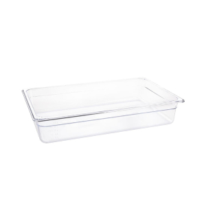 Vogue Polycarbonate 1/1 Gastronorm Container 100mm Clear U225