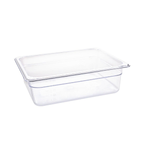 Vogue Polycarbonate 1/2 Gastronorm Container 100mm Clear U229