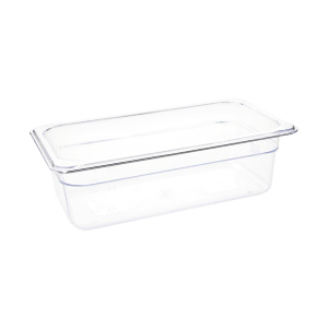 Vogue Polycarbonate 1/3 Gastronorm Container 100mm Clear U233