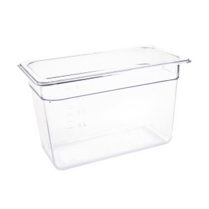 Vogue Polycarbonate 1/3 Gastronorm Container 200mm Clear U235