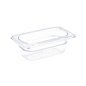 Vogue Polycarbonate 1/9 Gastronorm Container 65mm Clear U242