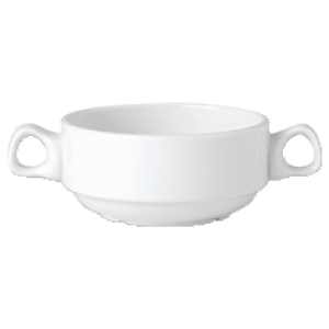 Steelite Simplicity White Handled Stacking Soup Cups 285ml V0017
