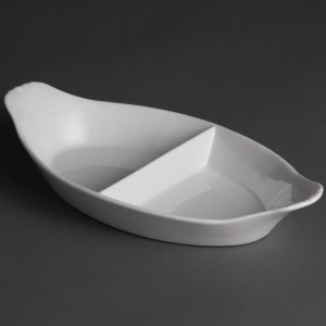 Olympia Divided Oval Eared Dishes 290x 160mm Y100