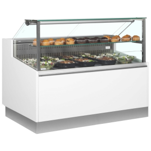 Trimco BRABANT 150 MEAT Meat Serve Over Counter White, Flat Glass 1453mm wide