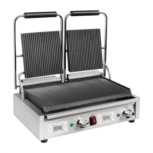 Buffalo Double Contact Grill Ribbed Top L554 FC385