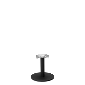 Forza Black cast iron round table base - Medium - Coffee height - 420 mm
