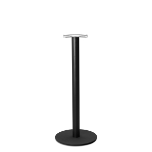 Forza Black cast iron round table base - Medium - Poseur height - 1100 mm