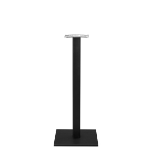 Forza Black cast iron square table base - Medium - Poseur height - 1100 mm