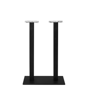 Forza Black cast iron rectangular table base - Twin - Poseur height - 1100 mm
