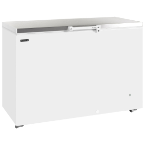 Tefcold GM400SS Solid Lid Chest Freezer White SS Lid 1284mm wide
