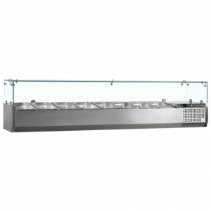 G-Line GVC33-150 Gastronorm Topping Shelf SS - 7 Pan 1500mm wide