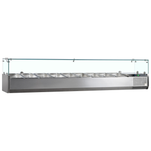 G-Line GVC33-200 Gastronorm Topping Shelf SS - 10 Pan 2000mm wide