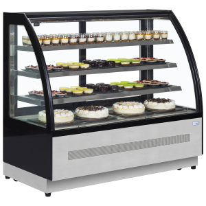 Interlevin LPD1200C Chilled Display Cabinet Stainless Steel, Glass 1205mm wide