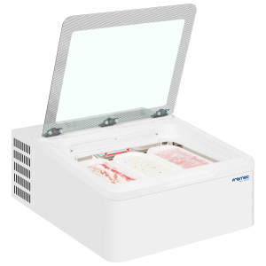 Framec Italy MINI CREAM 3V Counter Top Scoop Ice Cream Display White 654mm wide