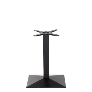 Black cast iron pyramid rectangular table base - Single Pedestal - Dining height - 730 mm 