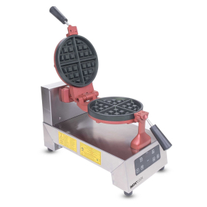 InstaCook WM1/R Rotating Round Electric Waffle Maker with Digital Timer