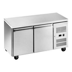 King L7150R.HD 2 Door Stainless Steel Refrigerated Prep Counter  